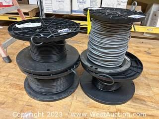 (4) Assorted Spools Of Shielded Cable 