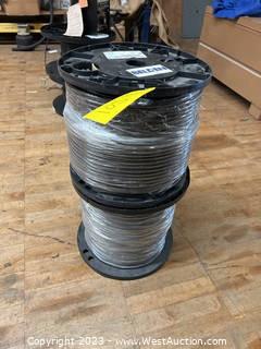 (2) Assorted Spools of Cable (1) 500ft and (1) 1000ft