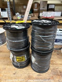 (4) Assorted 1000ft Spools of Cable