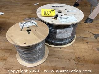 (2) Spools Of Assorted 1000' Cable