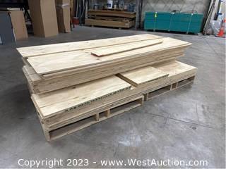 (2) Pallets Of Assorted Size Plywood 