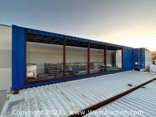 (1) 40’ Shipping Container Modified for Modular Home Construction