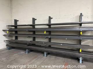 (2) 8’ Uline Cantilever Racks (Contents NOT Included) 