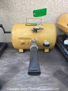 TSI CH-5 168psi Compressed Air Tank With Gage And Release Valves 