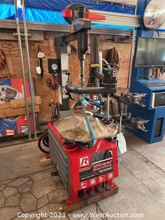 Ranger R76ATR Wheel Service Tire Changer With Power Assist And Tilt Back Tower 