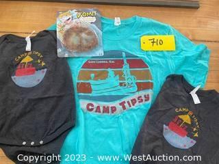 Camp Tipsy T-Shirts and Onesie and Novelty Vomit