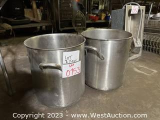 (3) Kitchen Pots 