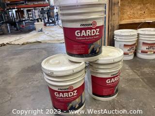 (3) 5-Gallon Buckets of Zinsser Gardz Problem Surface Sealer 