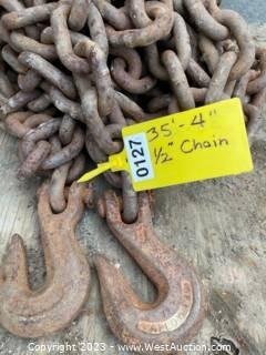 35’-4”  1/2” Chain