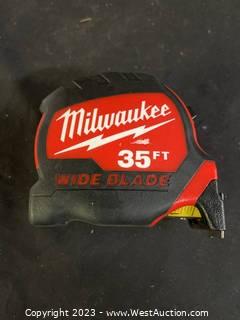 Milwaukee 35' Wide Blade Tape Measurer 