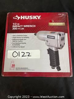 New Husky 1/2” Impact Wrench 300 Ft-Lbs 