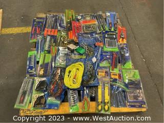 Contents Of Pallet: 30 Piece Screwdriver Set, 14’ Tow Rope, Hex Key Set, And More