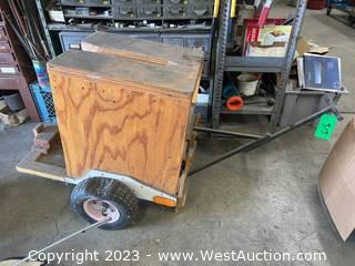 Custom Wood Utility Cart 