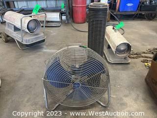 (2) Assorted Fans