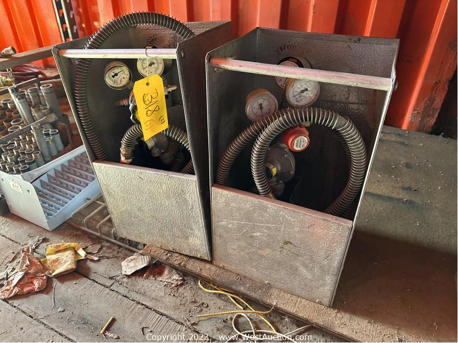 West Auctions Auction Online Auction of Shipping Containers, Tools