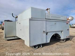 Utility/Service Truck Body with Rolling Tool Box