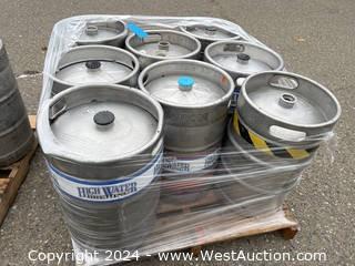 Contents of Pallet: (8) Stainless Steel 15-Gallon Kegs 