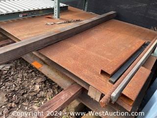 (1) 10’x5’ .25” Thick Steel Plate 