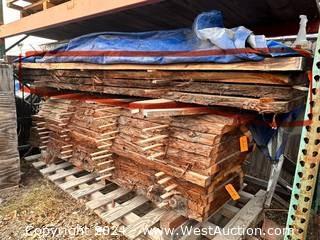 (4) Assorted Slabs Of Redwood 