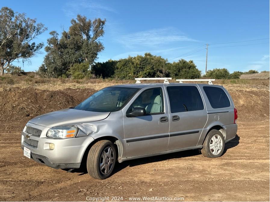 Cars 2008 Chevy Uplander Van 2008 Chevrolet Uplander Wheelchair Van