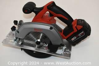Milwaukee 2630-80 M18 18V Cordless Lithium-Ion 6-1/2" Circular Saw with Battery