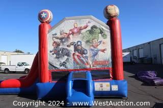 Marvel Avengers Bounce House with Slide and Pool