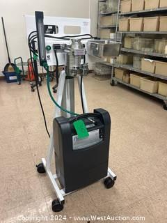 VetEquip Anesthetic Cart With Extra Tubing 