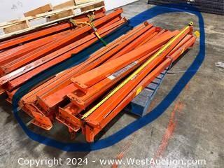 Approximately (14) Assorted Pallet Racking Crossmembers