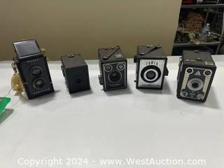 (5) Assorted Brownie Box Cameras 