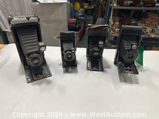 (4) Assorted Vintage Kodak Pocket Folding Cameras, 3A