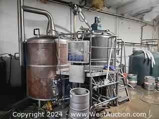 15 Bbl Brewhouse - Copper Clad, 2 Vessel, Steam Fired