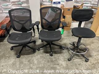 (3) Office Chairs 