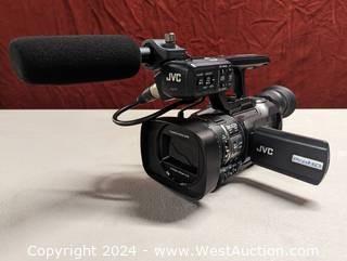 JVC GY-HM150 Compact Handheld Camcorder with Case and Accessories