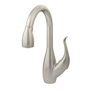 Symmons S-2620-STN Satin Nickel Moscato Series Single Handle Kitchen Faucet