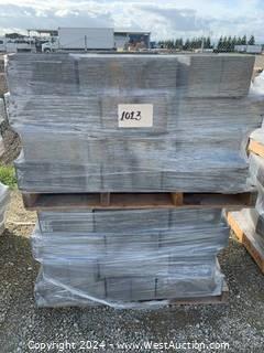 (2) Pallets of Legacy Wall Gray/Charcoal