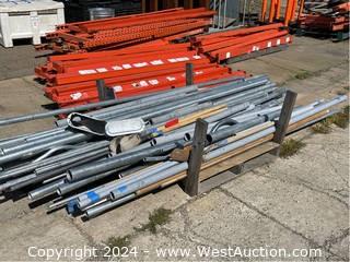 Pallet of Assorted PVC, Metal Pipe, and More