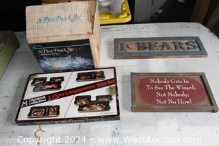 Punch Set, Signs and Tray Set
