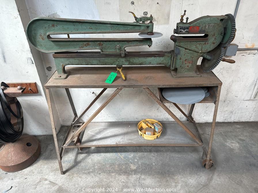 Pexto 299-C Hand Ring And Circle Shear with Rolling Table